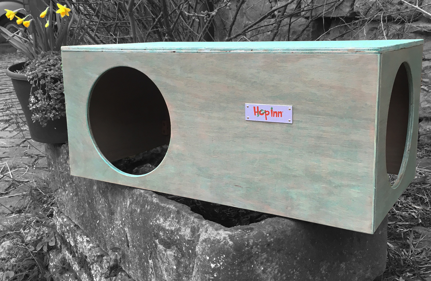 Shelter House Hideaway for Rabbits and Cats 24" L x 12" W x 10" H by